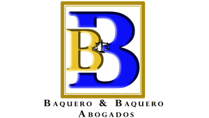 Logo baquero y baquero abogados en blanco